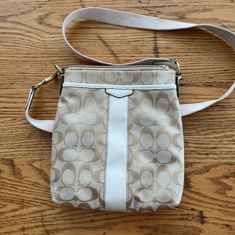 Coach White Crossbody bag